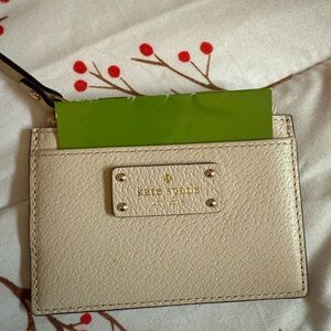 Kate Spade Cream Card Holder